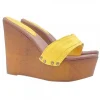 ZEPPA GIALLA CON TACCO 13 CM