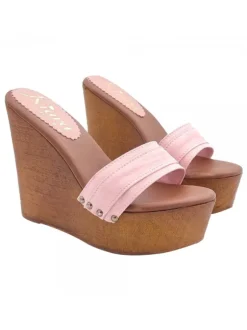 ZEPPA ROSA CON TACCO 13 CM