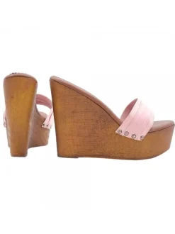 ZEPPA ROSA CON TACCO 13 CM
