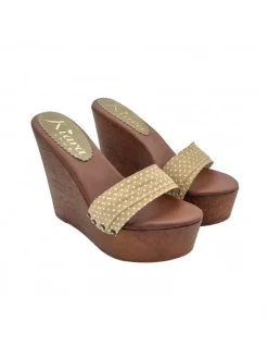 ZEPPE ALTE A POIS COLOR TAUPE