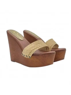 ZEPPE ALTE A POIS COLOR TAUPE