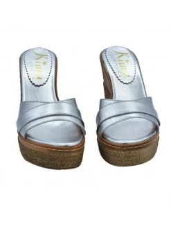 ZEPPE ARGENTO IN PELLE CON...
