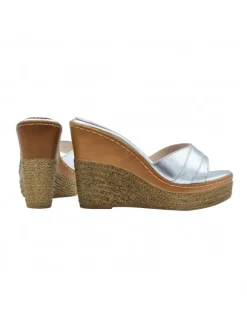 ZEPPE ARGENTO IN PELLE CON...