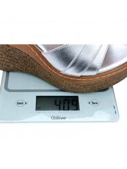 ZEPPE ARGENTO IN PELLE CON...