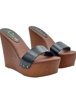 ZEPPE DONNA IN PELLE NERA...