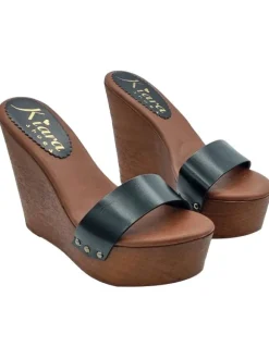 ZEPPE DONNA IN PELLE NERA...