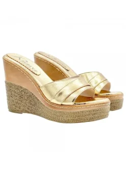 ZEPPE ORO IN PELLE CON...