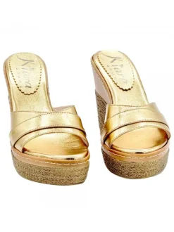 ZEPPE ORO IN PELLE CON...