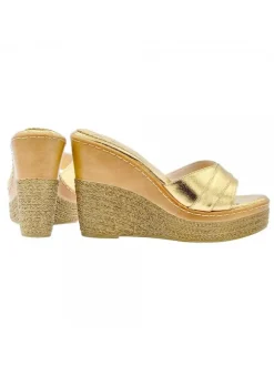 ZEPPE ORO IN PELLE CON...
