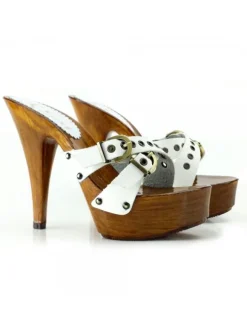 ZOCCOLI BIANCO TACCO 13 CM