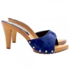 ZOCCOLI BLU IN CAMOSCIO CON...