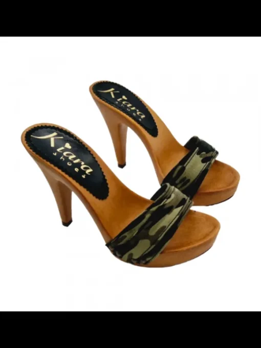 ZOCCOLI CAMOUFLAGE-Tacco 11 cm