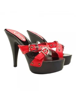 ZOCCOLI CON FASCE ROSSE IN...