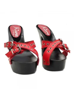 ZOCCOLI CON FASCE ROSSE IN...