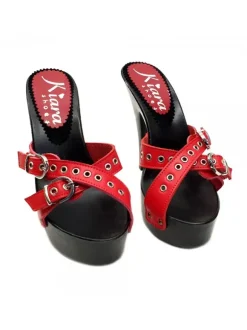 ZOCCOLI CON FASCE ROSSE IN...