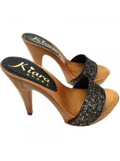 ZOCCOLI CON FASCIA GLITTERATA