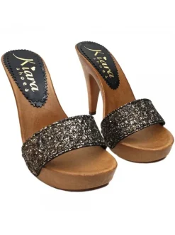 ZOCCOLI CON FASCIA GLITTERATA