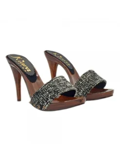 ZOCCOLI CON FASCIA IN TWEED...