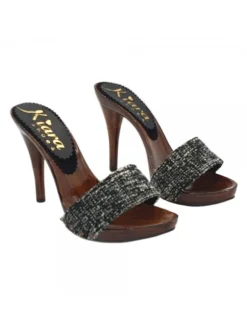 ZOCCOLI CON FASCIA IN TWEED...