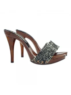 ZOCCOLI CON FASCIA IN TWEED...