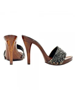 ZOCCOLI CON FASCIA IN TWEED...