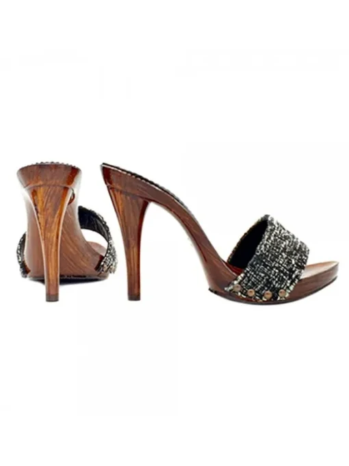 ZOCCOLI CON FASCIA IN TWEED...