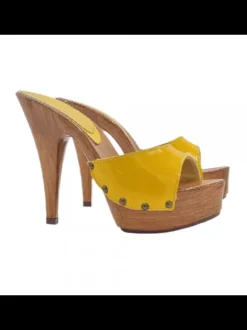 ZOCCOLI DONNA GIALLI IN...