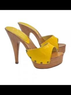 ZOCCOLI DONNA GIALLI IN...