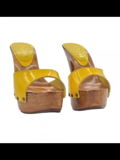 ZOCCOLI DONNA GIALLI IN...