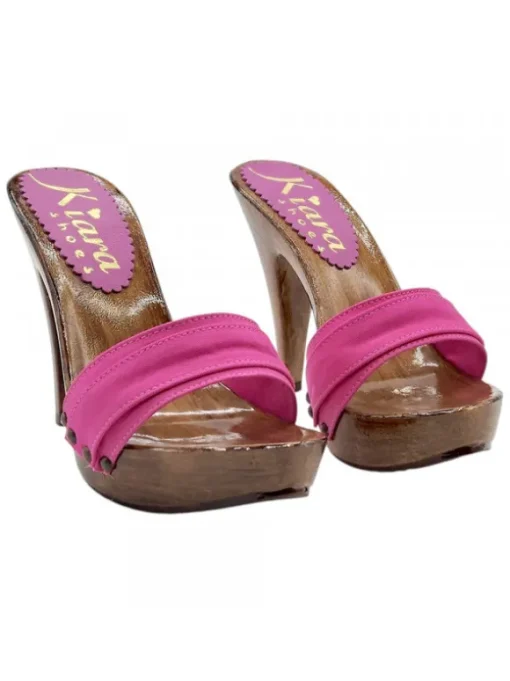 Zoccoli Fucsia con Tacco 11...