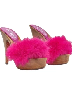 ZOCCOLI FUXIA CON PELLICCIA...