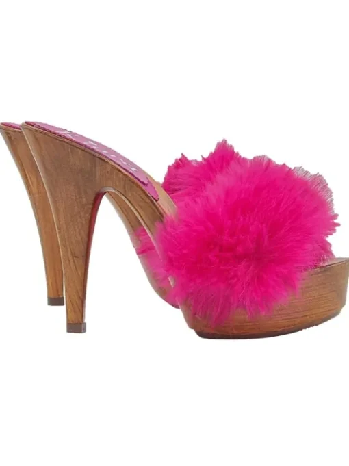 ZOCCOLI FUXIA CON PELLICCIA...