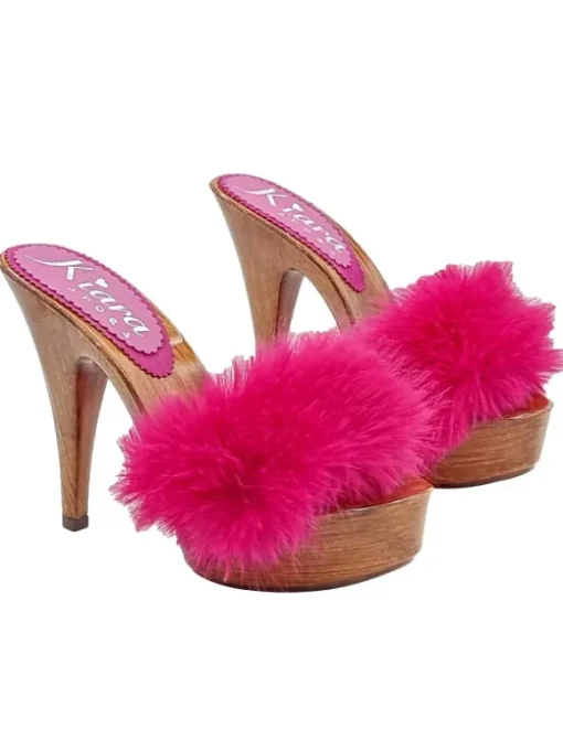 ZOCCOLI FUXIA CON PELLICCIA...