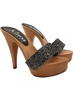 ZOCCOLI GLITTERATI TACCO 13 CM