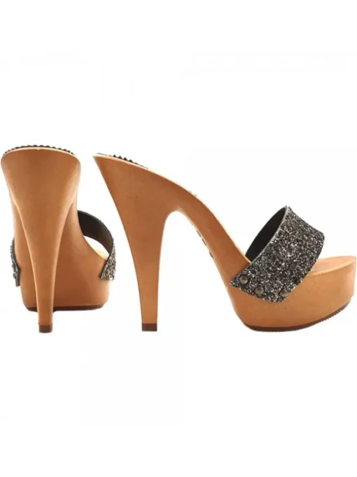ZOCCOLI GLITTERATI TACCO 13 CM