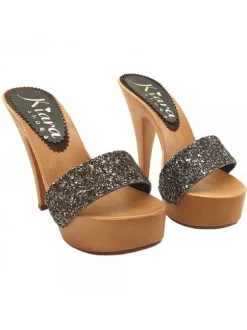 ZOCCOLI GLITTERATI TACCO 13 CM
