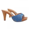 ZOCCOLI IN DENIM CON TACCO 9