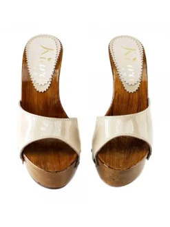 ZOCCOLI IN VERNICE BEIGE...