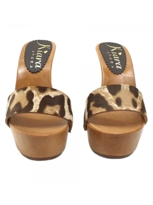 ZOCCOLI LEOPARDATI TACCO 13 CM