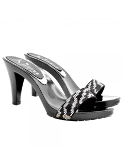 ZOCCOLI NERI FASCIA STRASS...