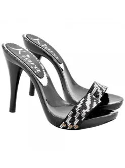 ZOCCOLI NERI FASCIA STRASS...