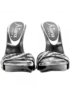 ZOCCOLI NERI FASCIA STRASS...