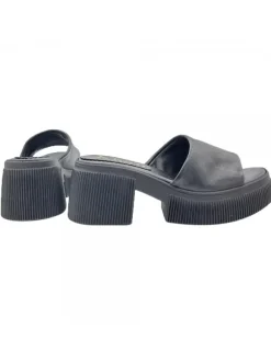 ZOCCOLI NERI IN PELLE CON...