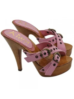 ZOCCOLI ROSA TACCO ALTO 13 CM