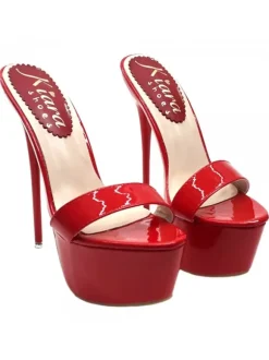 ZOCCOLI ROSSI TACCO 17 CM...