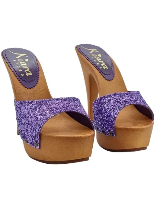 ZOCCOLI VIOLA GLITTER...