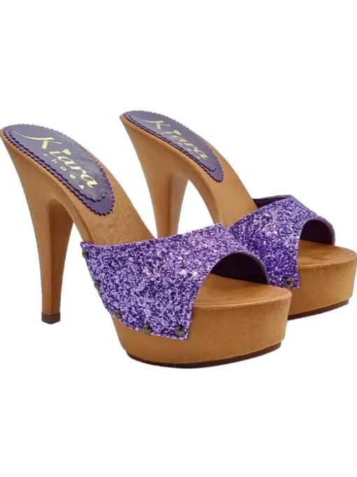 ZOCCOLI VIOLA GLITTER...