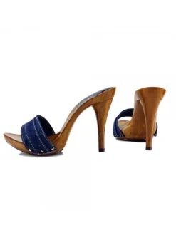 ZOCCOLO DENIM TACCO 12