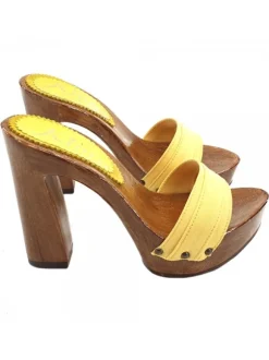 ZOCCOLO GIALLO CON TACCO...