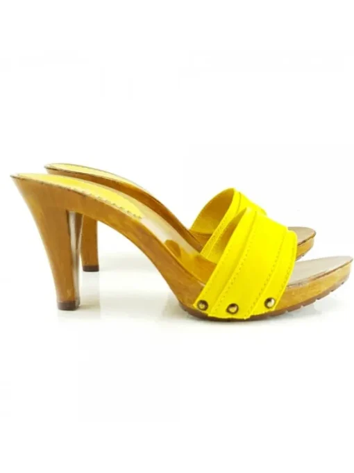 ZOCCOLO GIALLO TACCO 9 CM